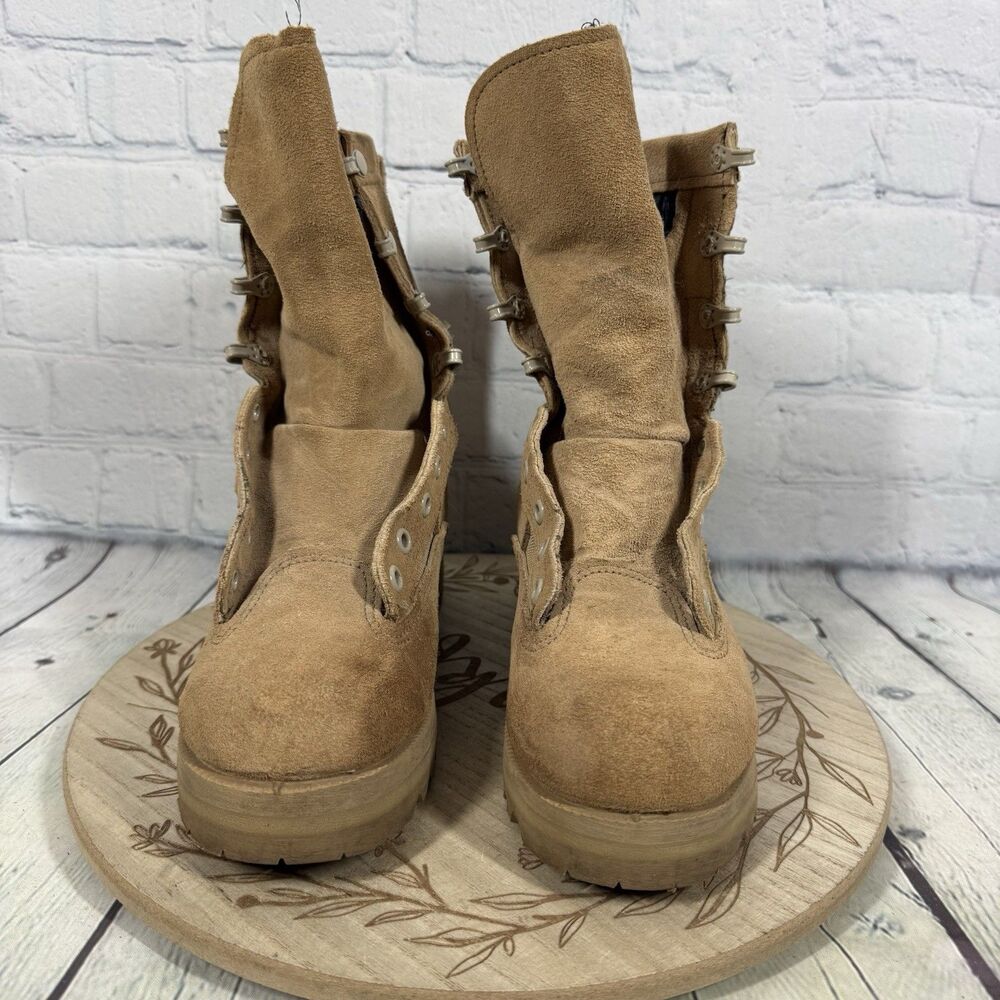 Belleville 790G Gore-Tex Vibram Military Combat Boots Tan Tactical Made USA 4.5R - Picture 3 of 15